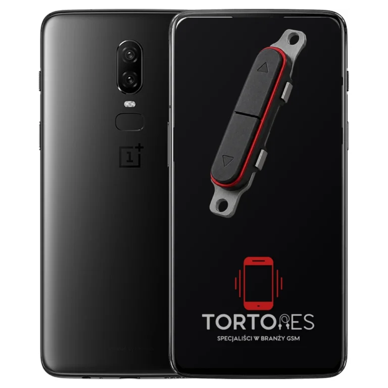 OnePlus 6 z symbolem przycisków - naprawa przycisków włączania i głośności