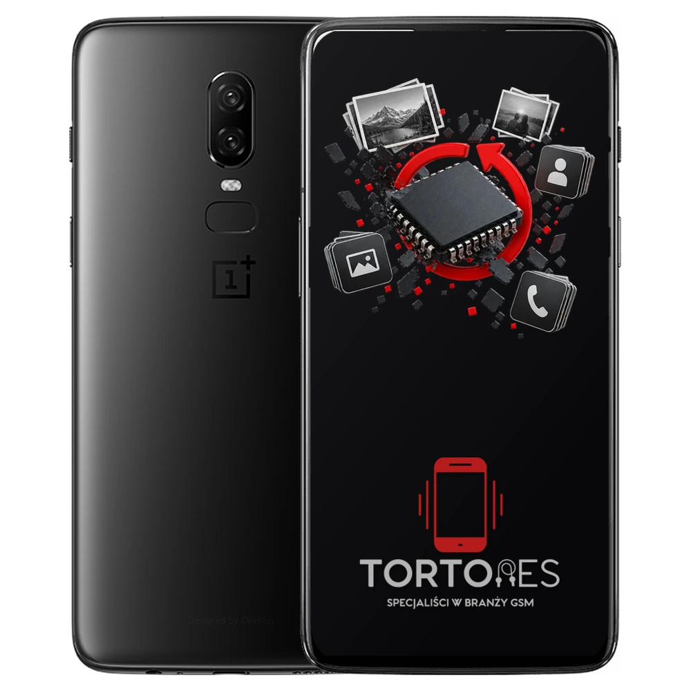 OnePlus 6 z ilustracją odzyskiwania danych - odzyskiwanie danych