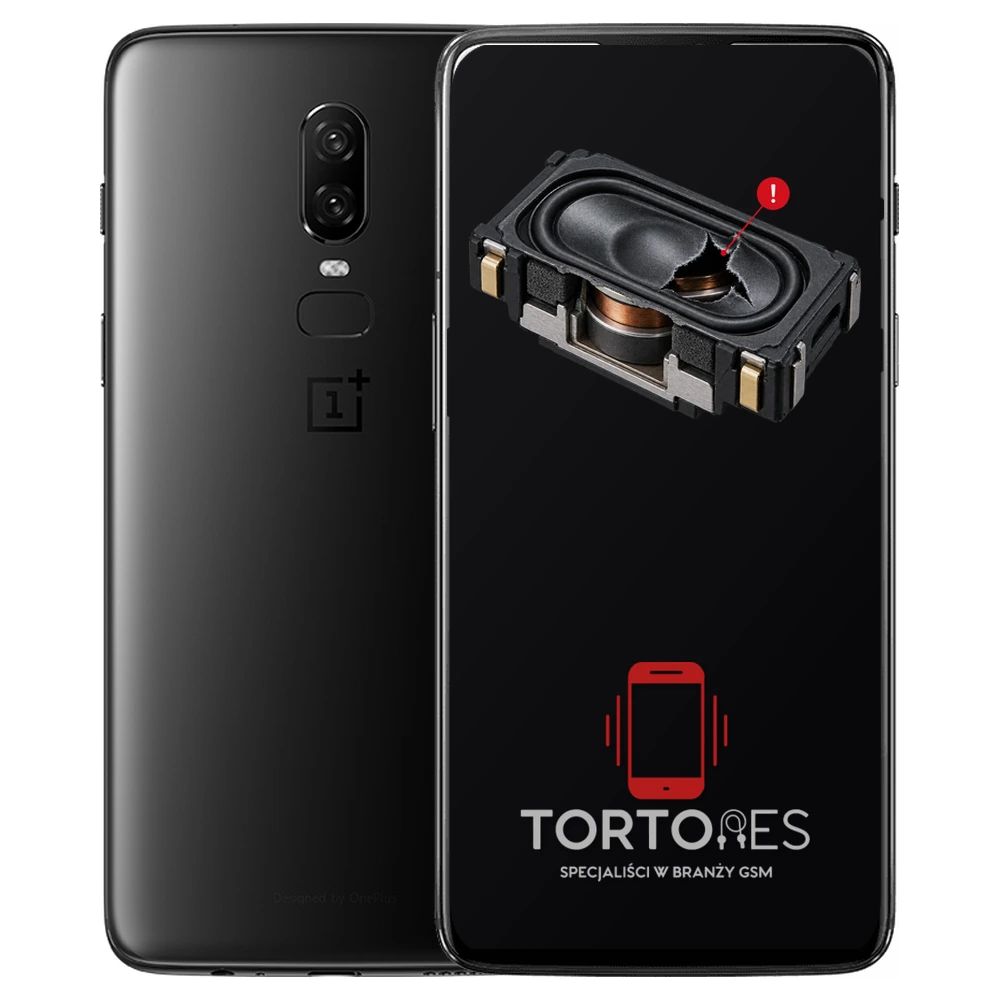 OnePlus 6 z symbolem głośnika multimedialnego - wymiana głośnika multimedialnego