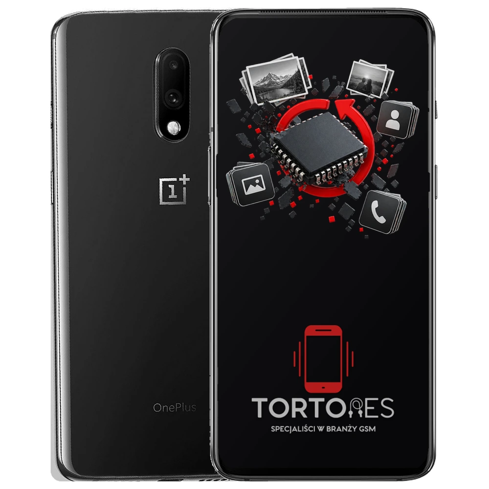 OnePlus 7 z ilustracją odzyskiwania danych - odzyskiwanie danych