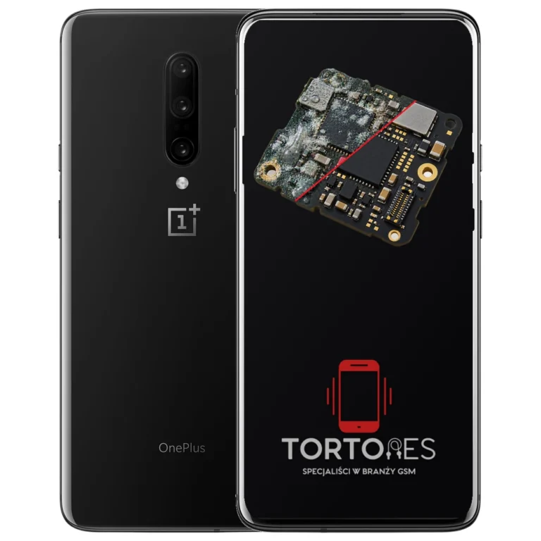 OnePlus 7 Pro z ilustracją zalania - czyszczenie po zalaniu