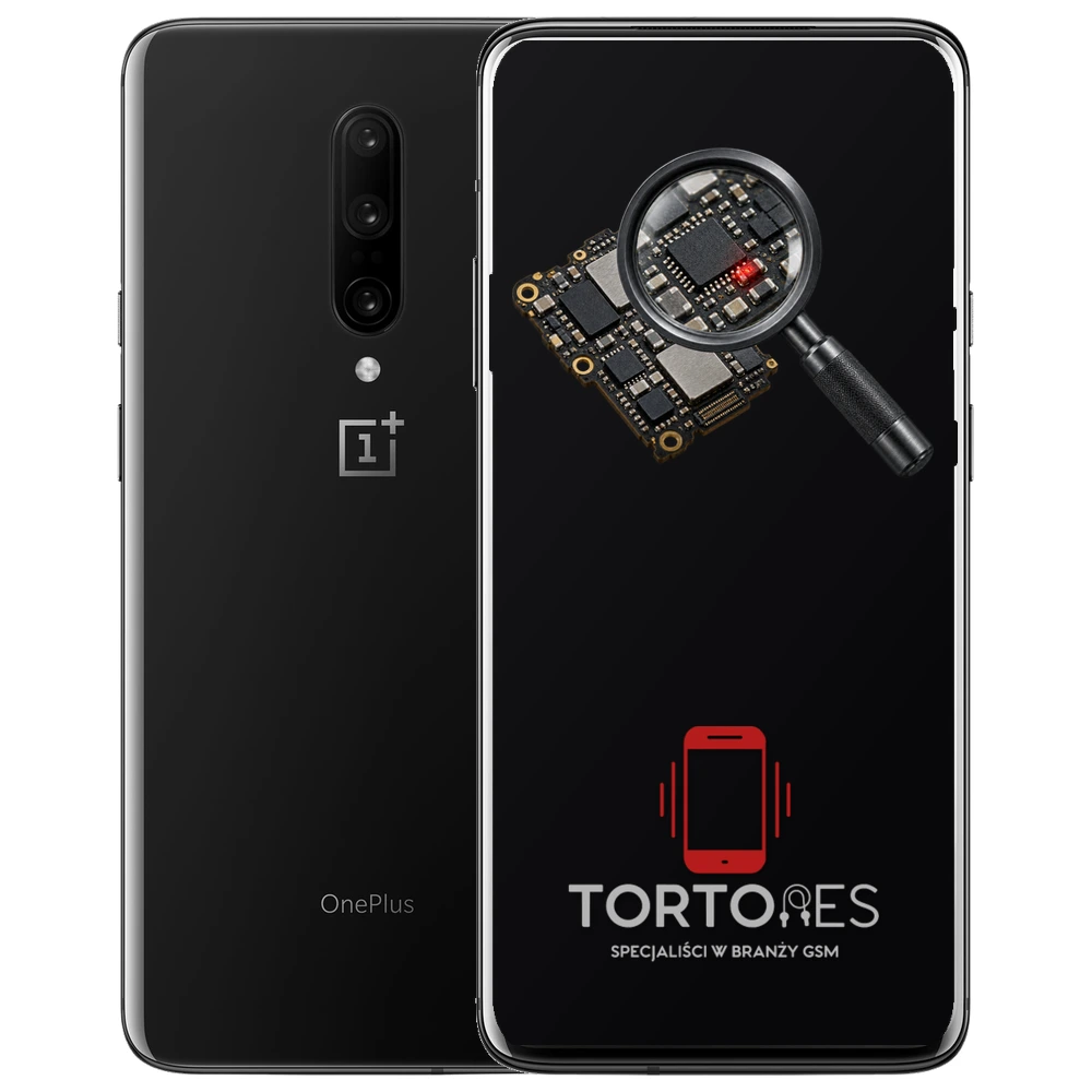 OnePlus 7 Pro z symbolem diagnostyki - diagnoza telefonu