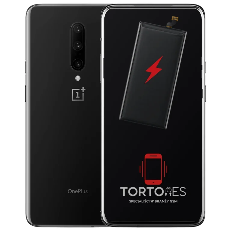 OnePlus 7 Pro z ilustracją baterii - wymiana baterii