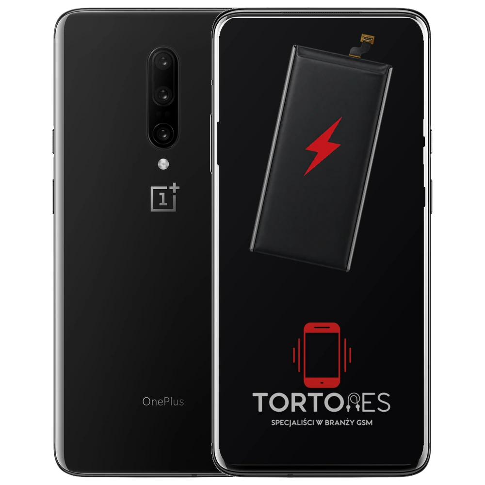 OnePlus 7 Pro z ilustracją baterii - wymiana baterii
