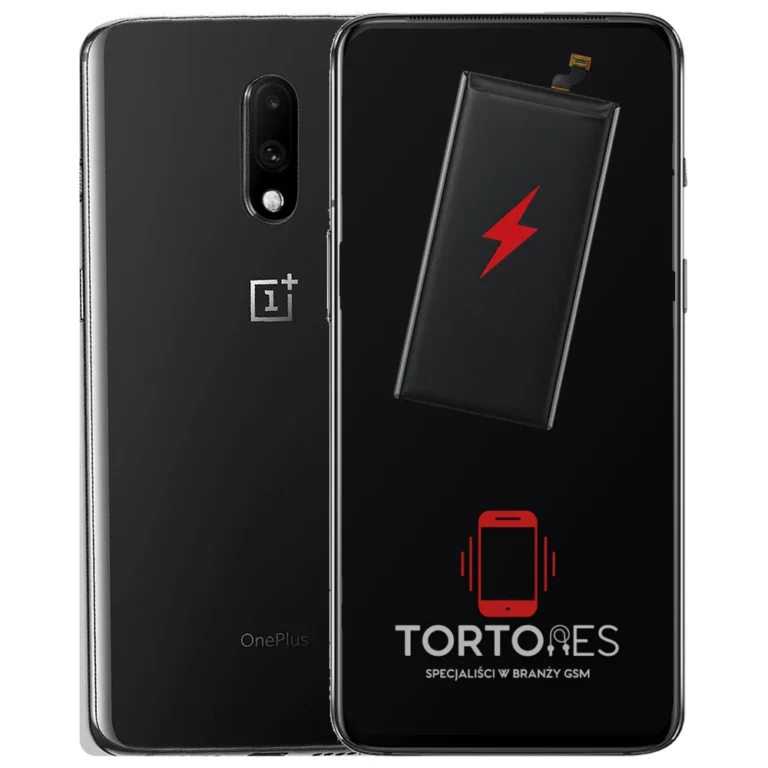 OnePlus 7 z ilustracją baterii - wymiana baterii