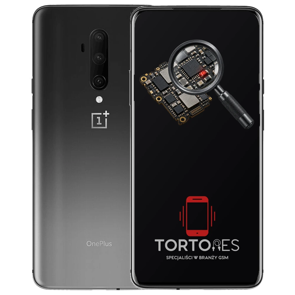 OnePlus 7T Pro z symbolem diagnostyki - diagnoza telefonu