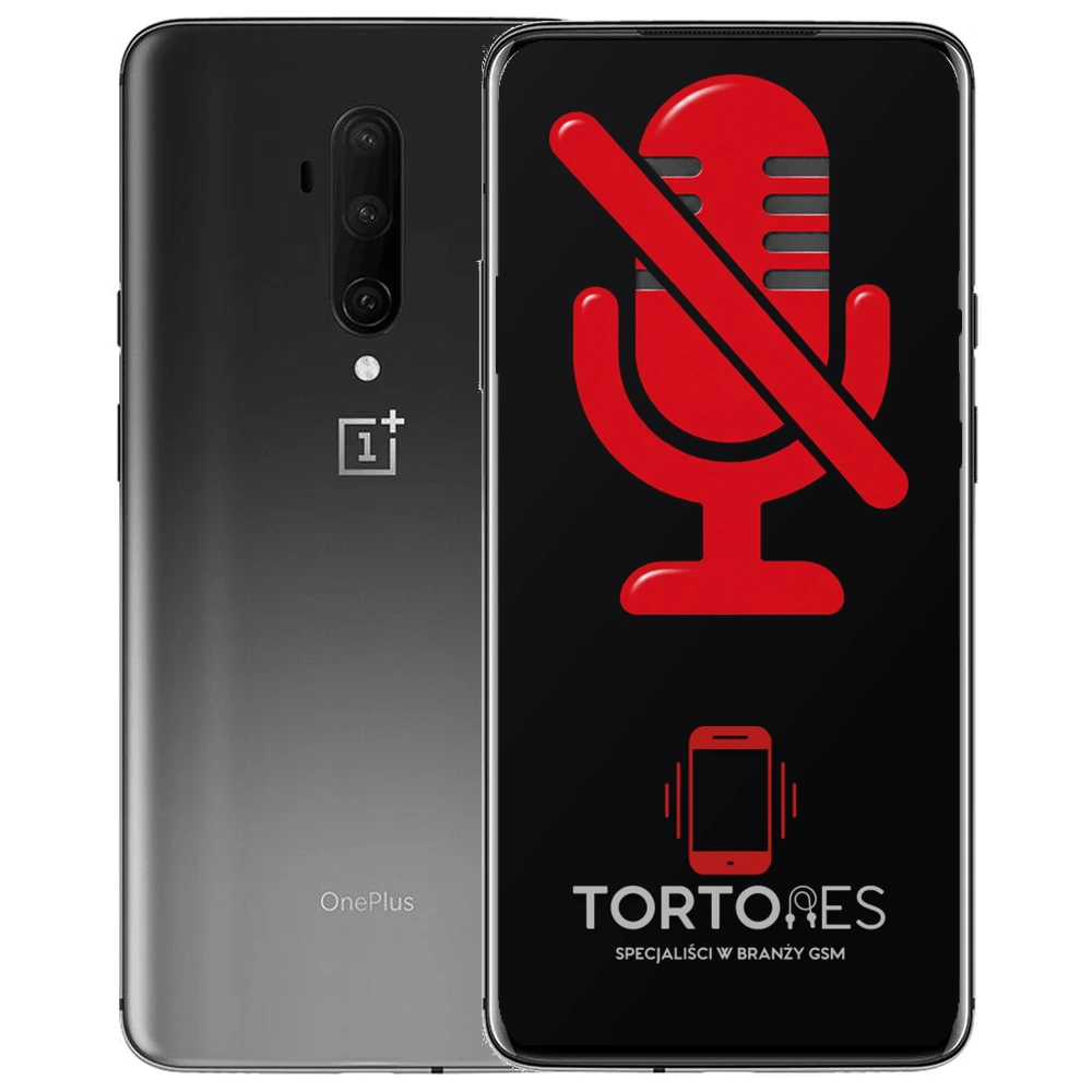 OnePlus 7T Pro z symbolem mikrofonu - naprawa mikrofonu