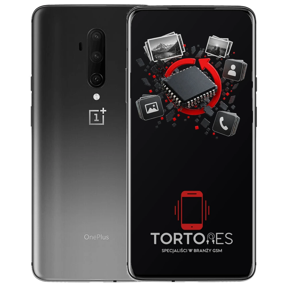 OnePlus 7T Pro z ilustracją odzyskiwania danych - odzyskiwanie danych
