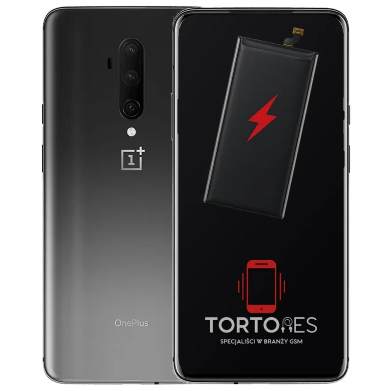 OnePlus 7T Pro z ilustracją baterii - wymiana baterii
