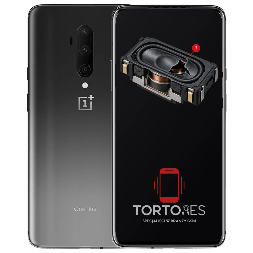 OnePlus 7T Pro z symbolem głośnika multimedialnego - wymiana głośnika multimedialnego