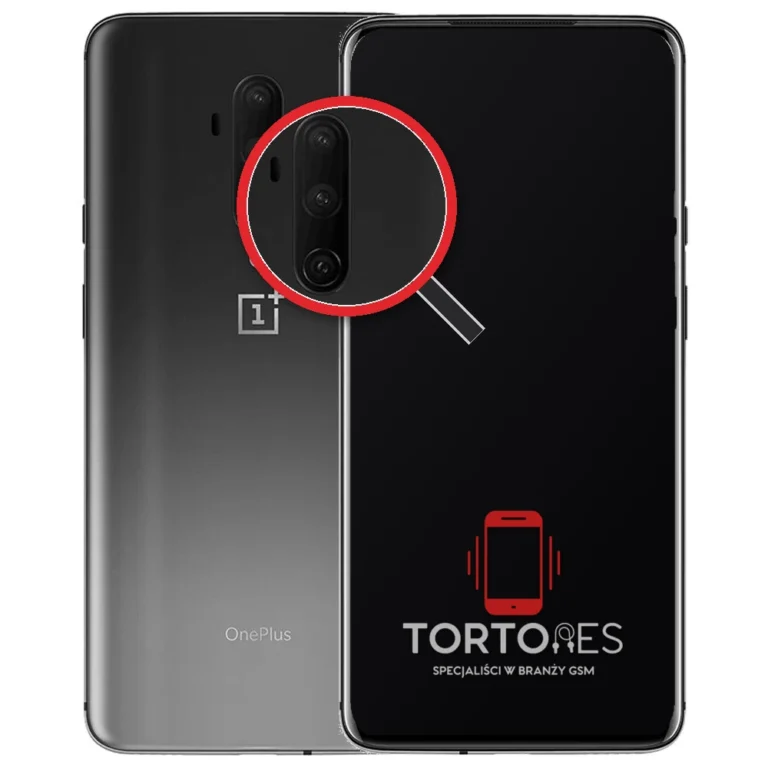 OnePlus 7T Pro z lupą na tylnych aparatach - wymiana tylnej kamery