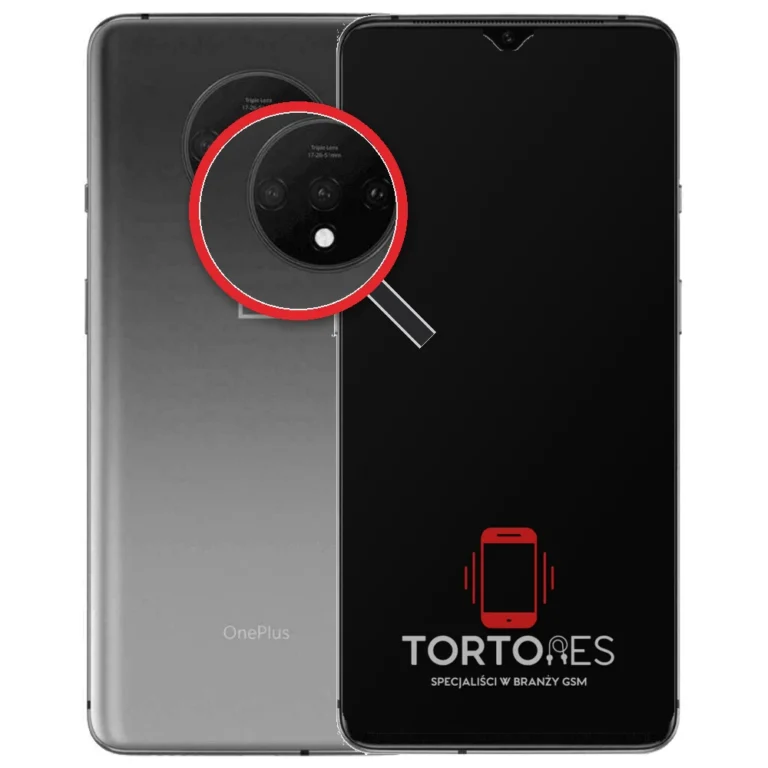 OnePlus 7T z lupą na tylnych aparatach - wymiana tylnej kamery