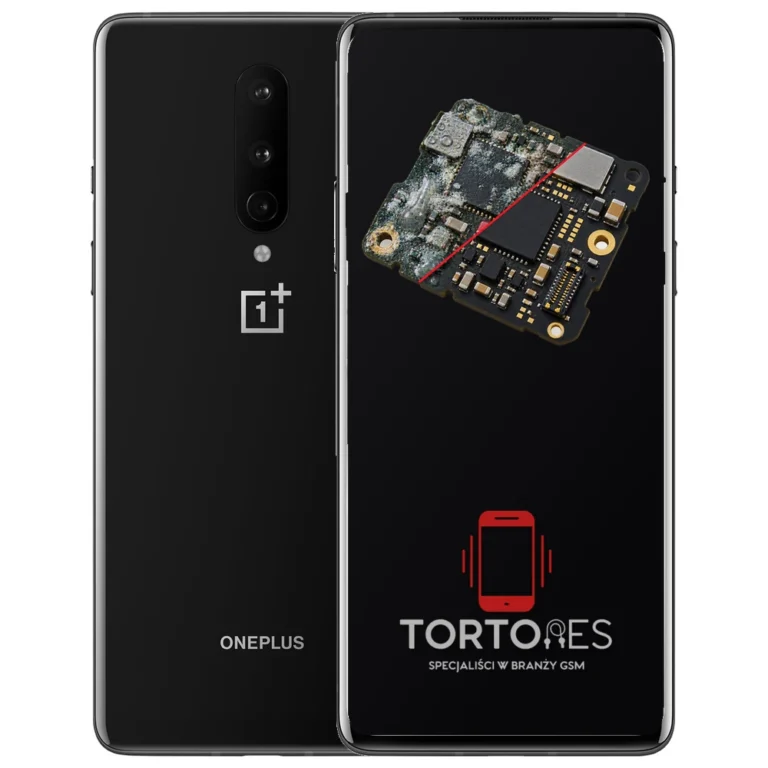 OnePlus 8 z ilustracją zalania - czyszczenie po zalaniu