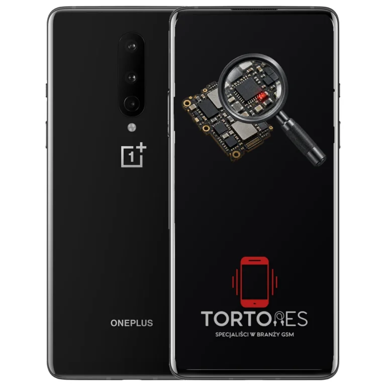 OnePlus 8 z symbolem diagnostyki - diagnoza telefonu