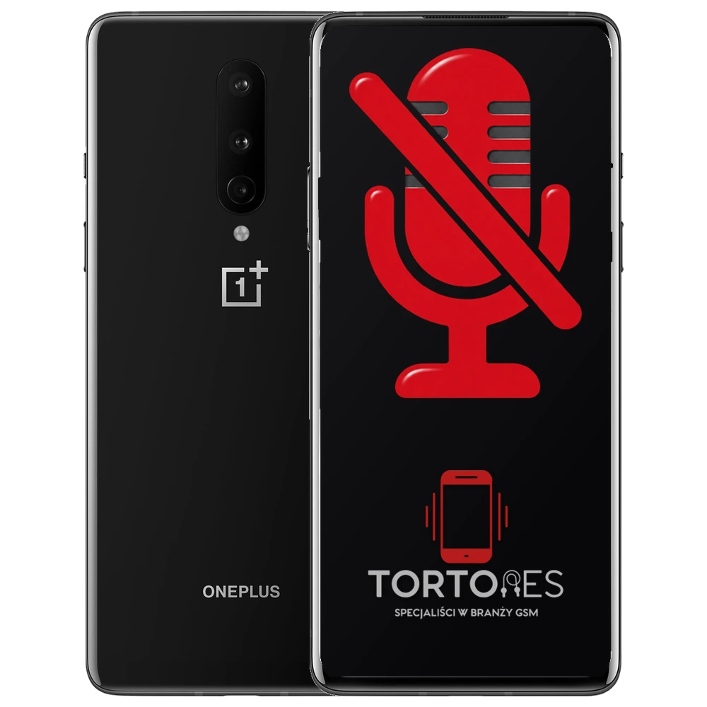 OnePlus 8 z symbolem mikrofonu - naprawa mikrofonu