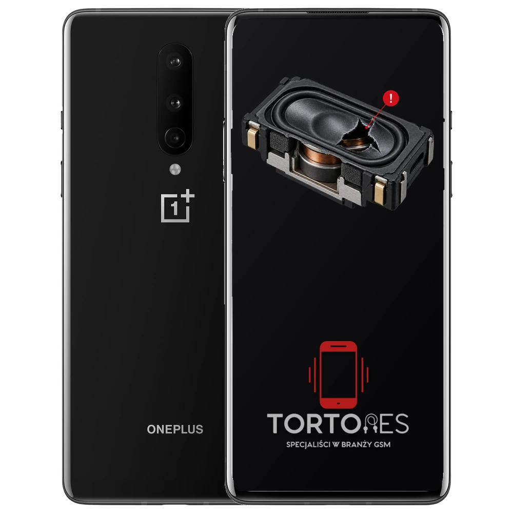 OnePlus 8 z symbolem głośnika multimedialnego - wymiana głośnika multimedialnego