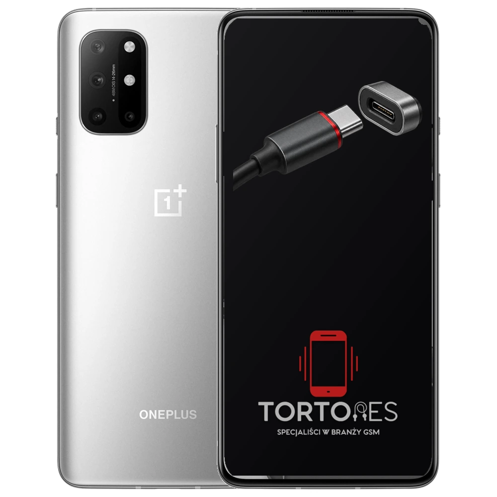 OnePlus 8T z ilustracją złącza ładowania - naprawa złącza ładowania