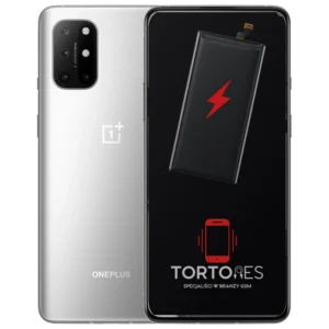 OnePlus 8T z ilustracją baterii - wymiana baterii