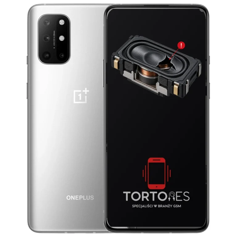 OnePlus 8T z symbolem głośnika multimedialnego - wymiana głośnika multimedialnego