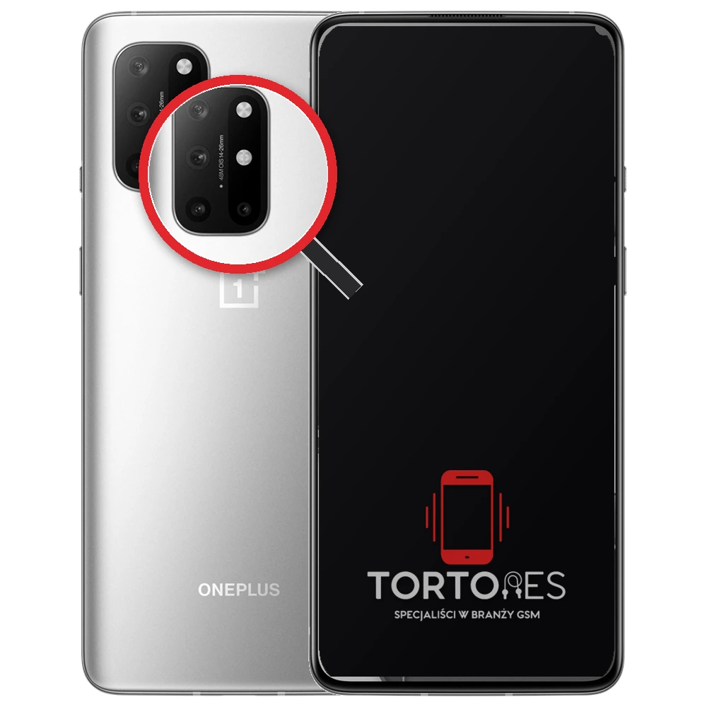 OnePlus 8T z lupą na tylnych aparatach - wymiana tylnej kamery