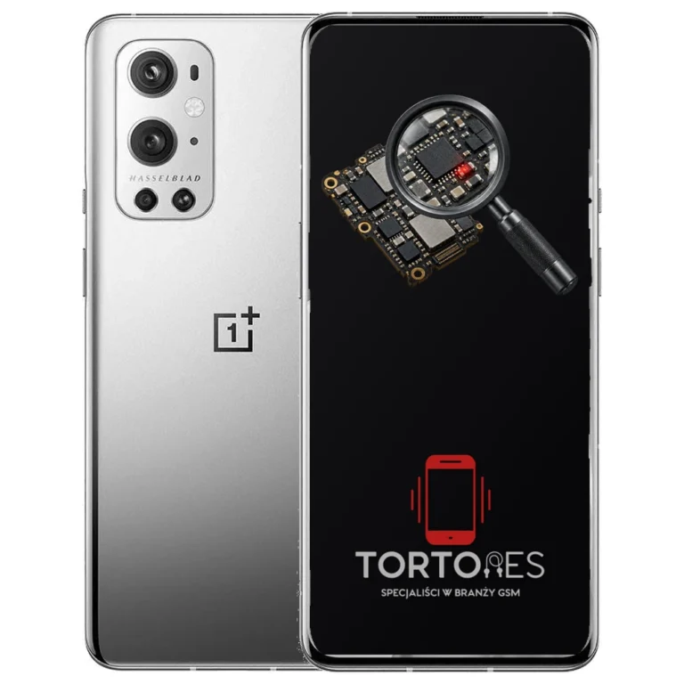 OnePlus 9 Pro z symbolem diagnostyki - diagnoza telefonu