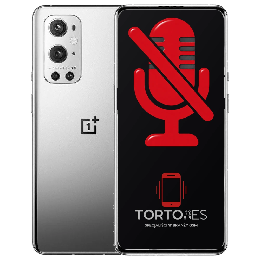OnePlus 9 Pro z symbolem mikrofonu - naprawa mikrofonu