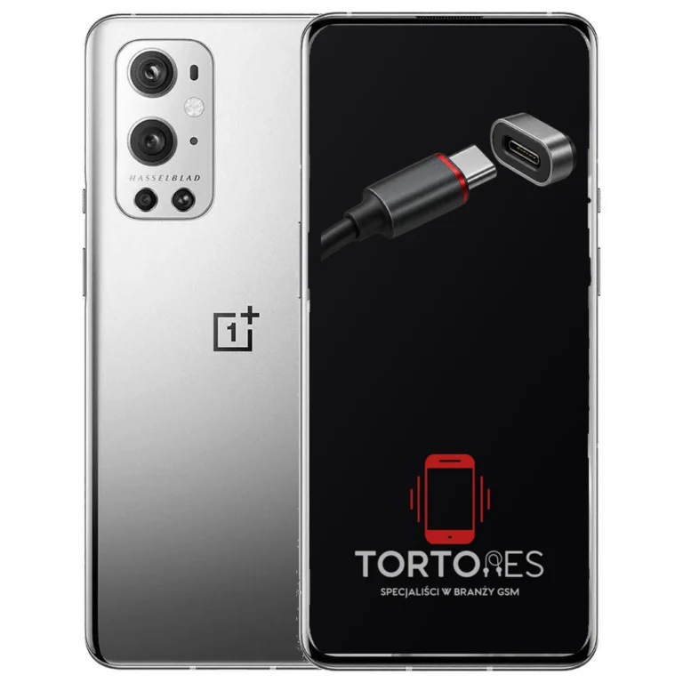 OnePlus 9 Pro z ilustracją złącza ładowania - naprawa złącza ładowania