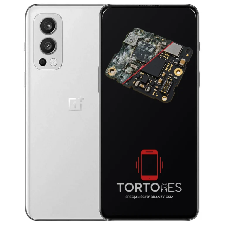 OnePlus Nord 2 5G z ilustracją zalania - czyszczenie po zalaniu
