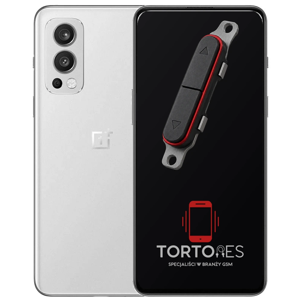 OnePlus Nord 2 5G z symbolem przycisków - naprawa przycisków włączania i głośności
