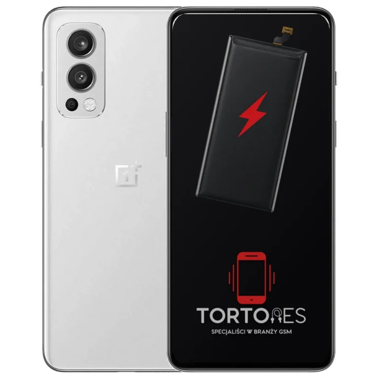 OnePlus Nord 2 5G z ilustracją baterii - wymiana baterii