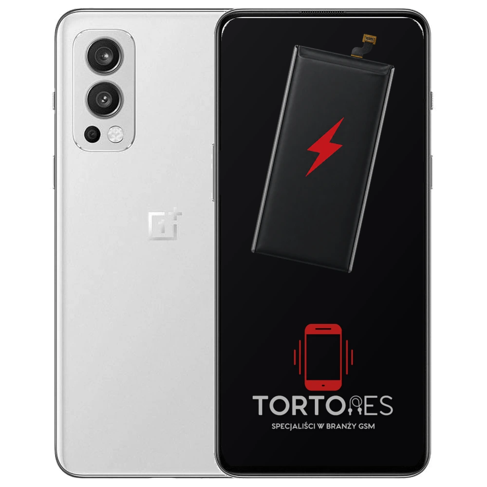 OnePlus Nord 2 5G z ilustracją baterii - wymiana baterii