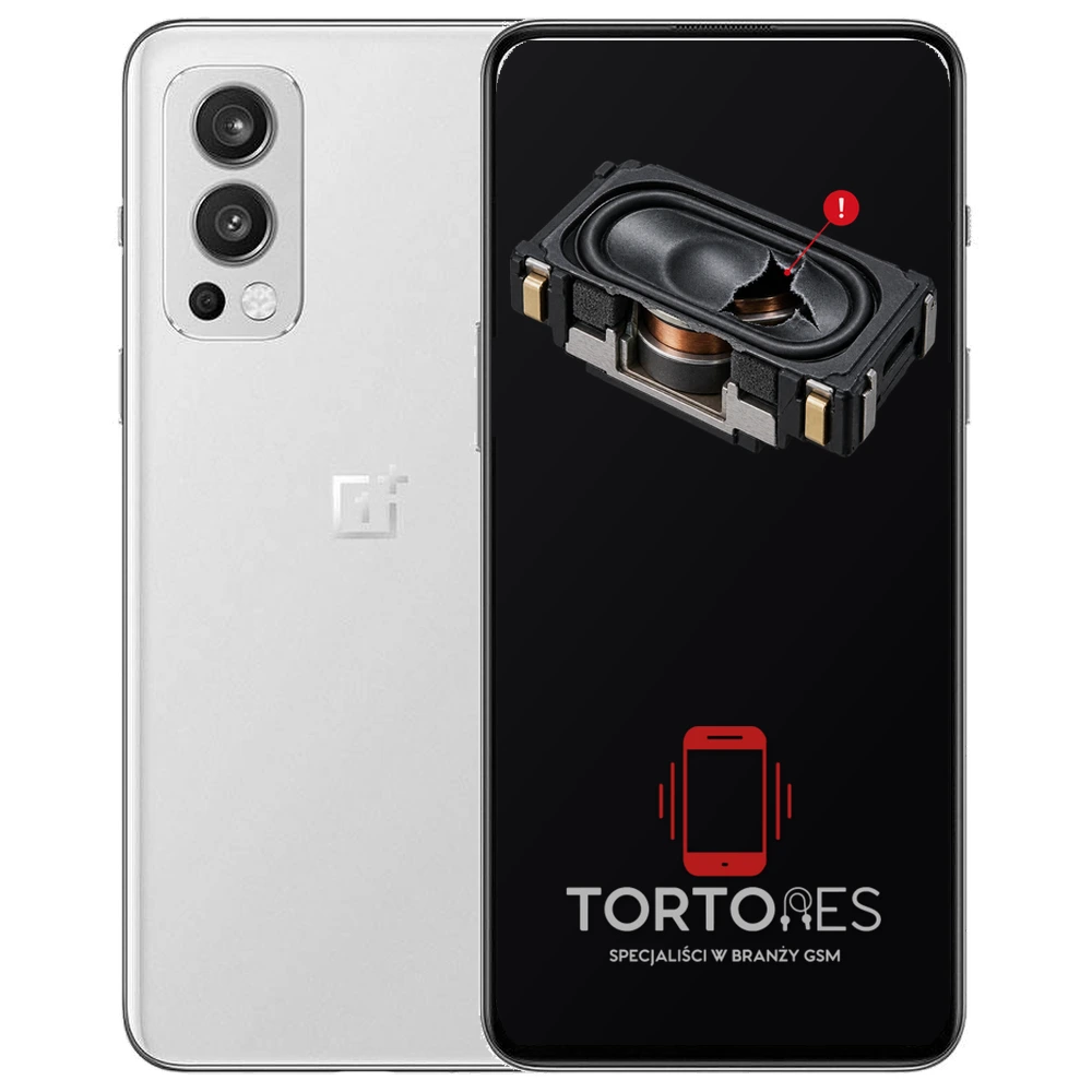 OnePlus Nord 2 5G z symbolem głośnika multimedialnego - wymiana głośnika multimedialnego