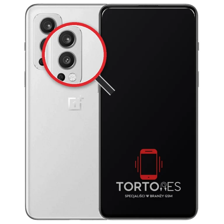 OnePlus Nord 2 5G z lupą na tylnych aparatach - wymiana tylnej kamery