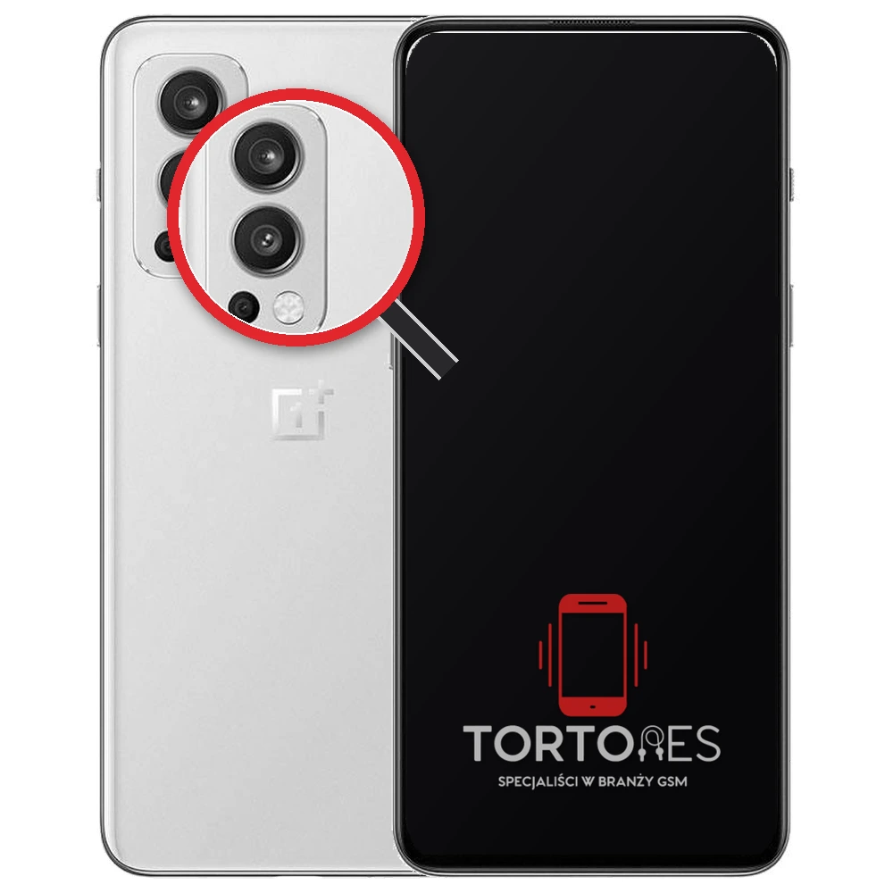 OnePlus Nord 2 5G z lupą na tylnych aparatach - wymiana tylnej kamery