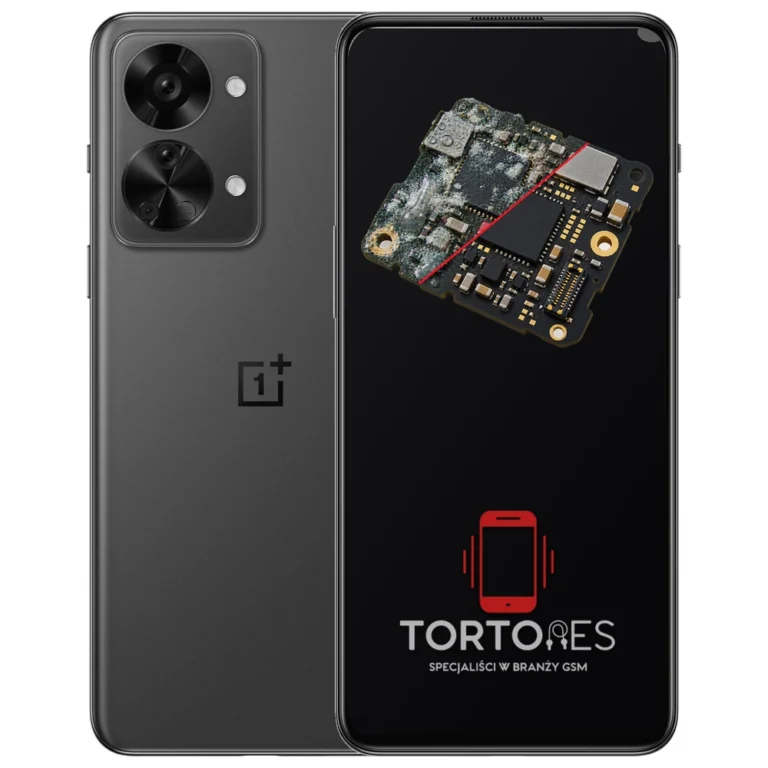 OnePlus Nord 2T 5G z ilustracją zalania - czyszczenie po zalaniu