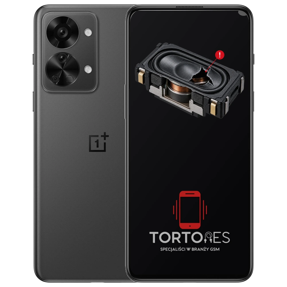 OnePlus Nord 2T 5G z symbolem głośnika multimedialnego - wymiana głośnika multimedialnego
