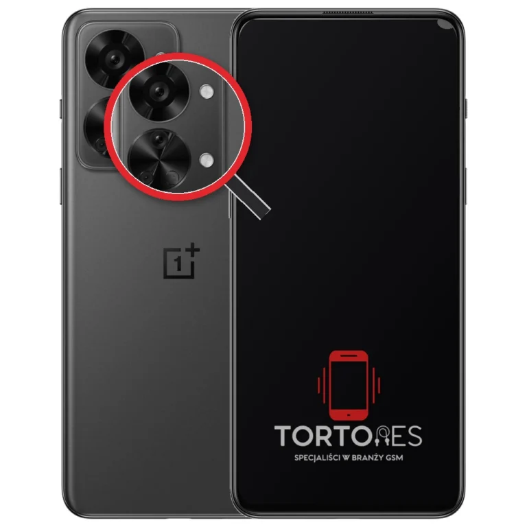 OnePlus Nord 2T 5G z lupą na tylnych aparatach - wymiana tylnej kamery