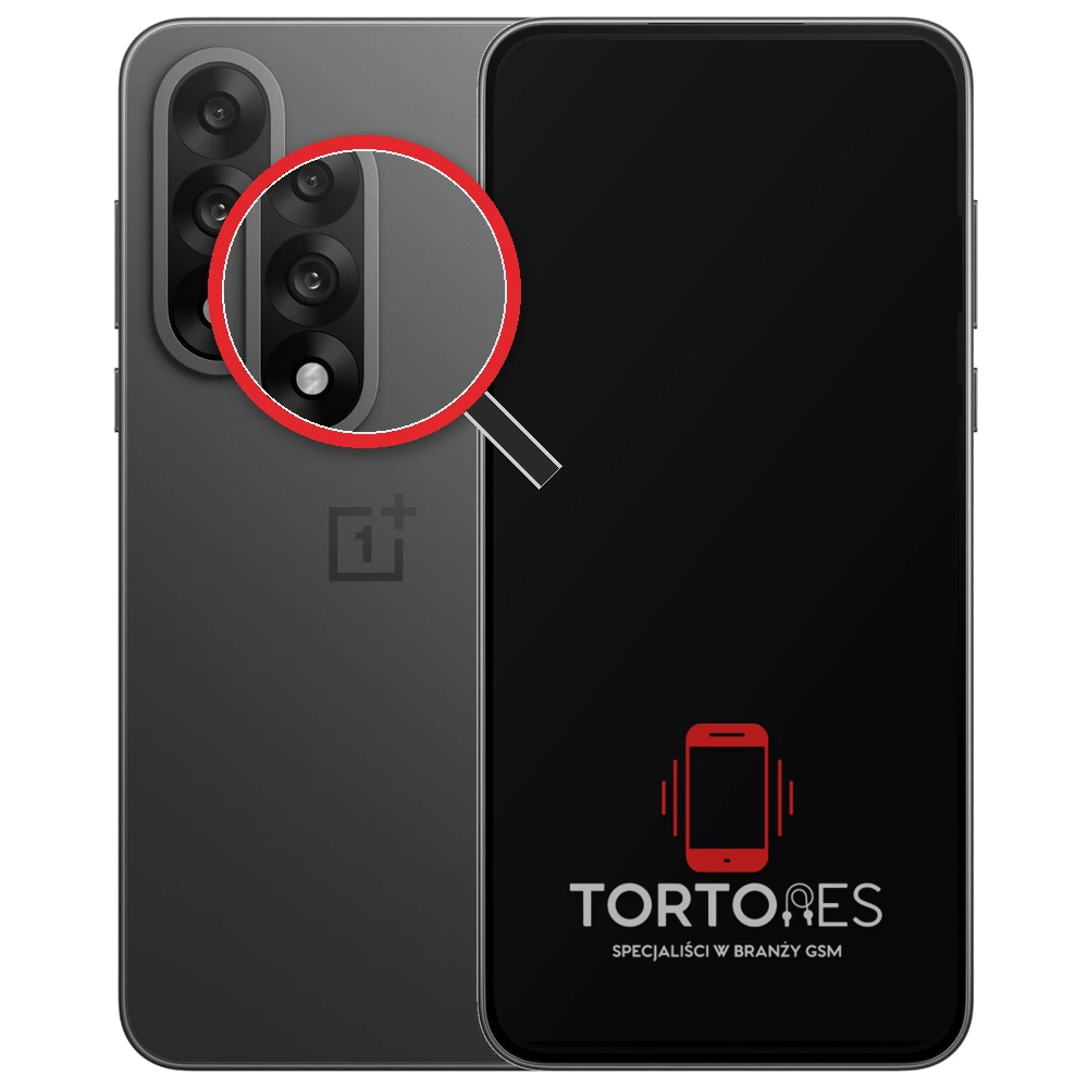 OnePlus Nord 5 z lupą na tylnych aparatach - wymiana tylnej kamery