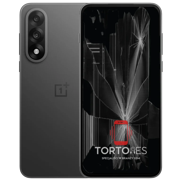 OnePlus Nord 5 z ilustracją pękniętego wyświetlacza - wymiana zbitego wyświetlacza
