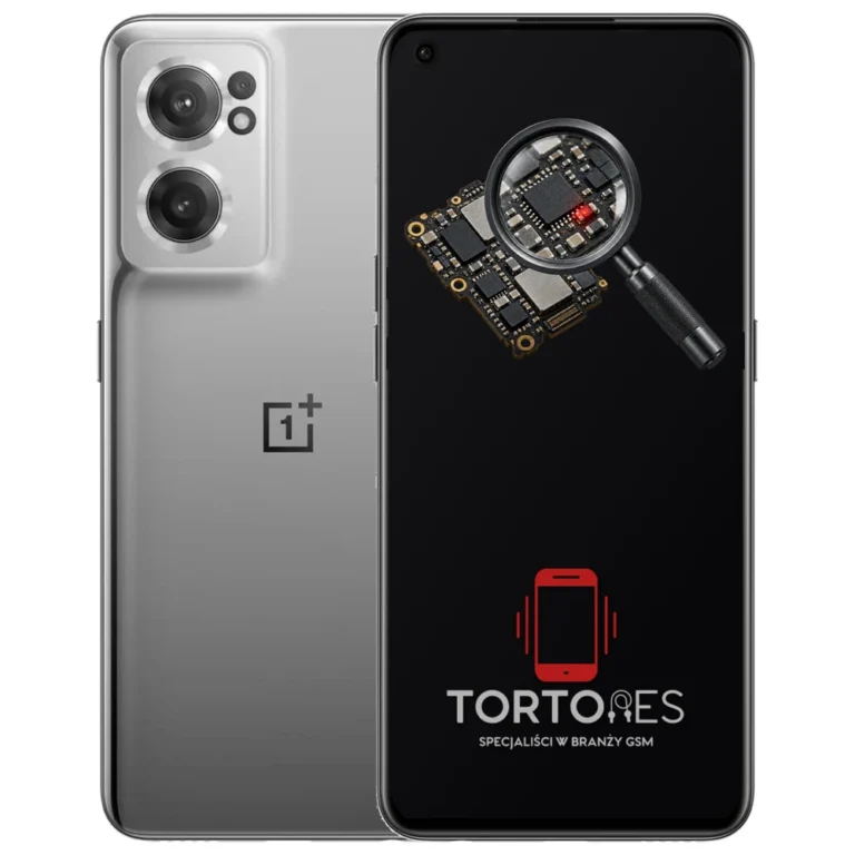 OnePlus Nord CE 2 5G z symbolem diagnostyki - diagnoza telefonu