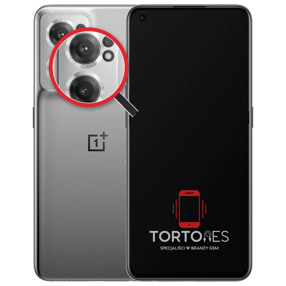 OnePlus Nord CE 2 5G z lupą na tylnych aparatach - wymiana tylnej kamery