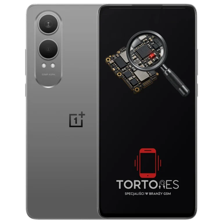 OnePlus Nord CE4 Lite 5G z symbolem diagnostyki - diagnoza telefonu