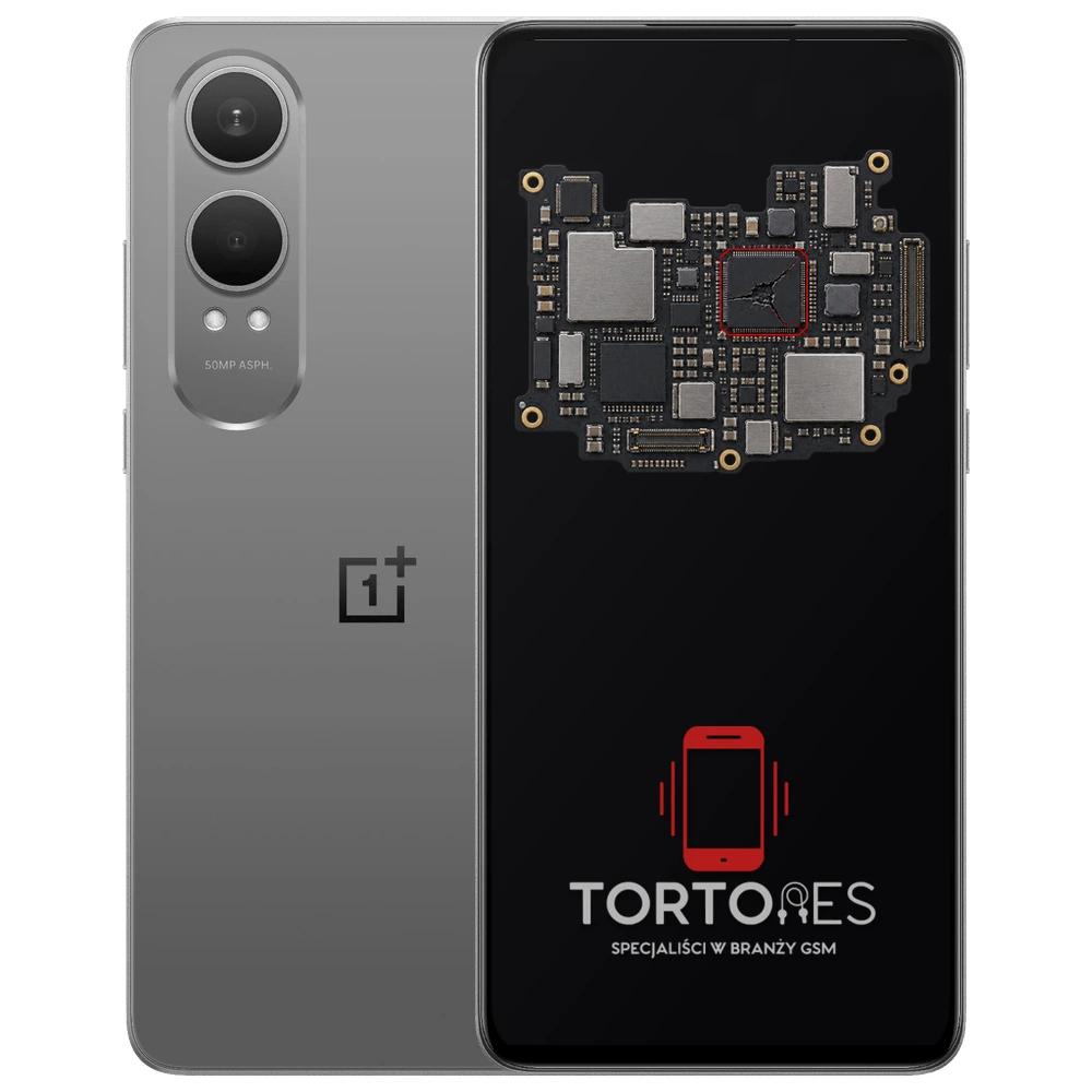 OnePlus Nord CE4 Lite 5G z ilustracją płyty głównej - naprawa płyty głównej