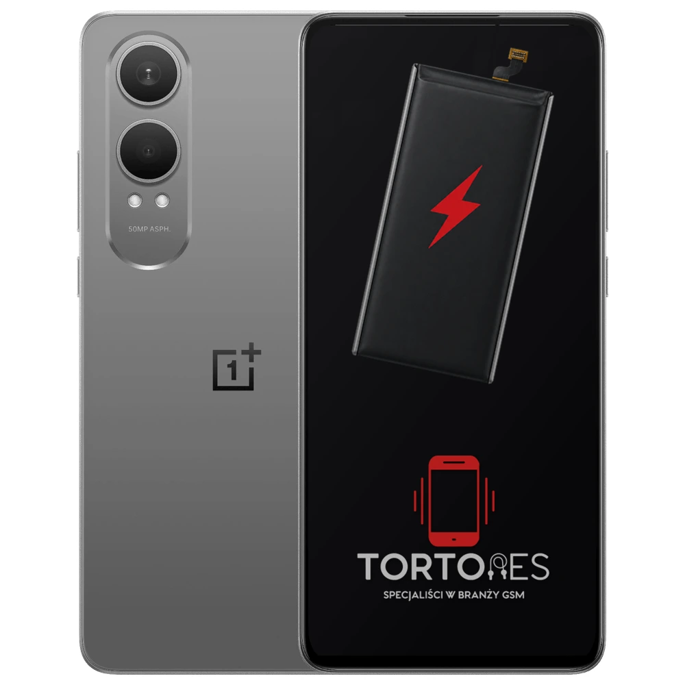 OnePlus Nord CE4 Lite 5G z ilustracją baterii - wymiana baterii