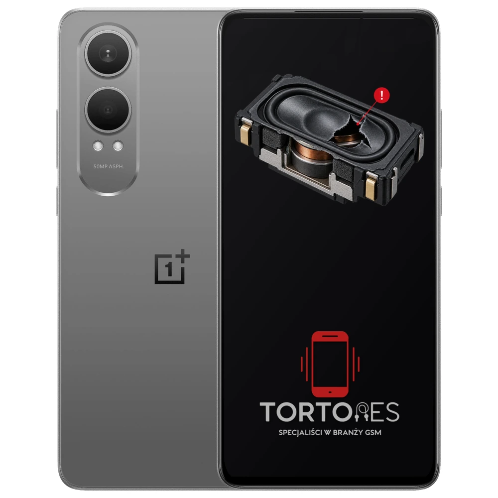 OnePlus Nord CE4 Lite 5G z symbolem głośnika multimedialnego - wymiana głośnika multimedialnego