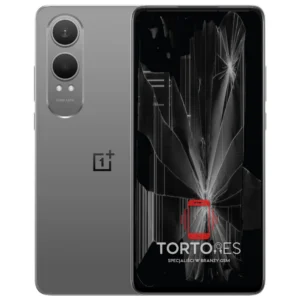 OnePlus Nord CE4 Lite 5G z ilustracją pękniętego wyświetlacza - wymiana zbitego wyświetlacza