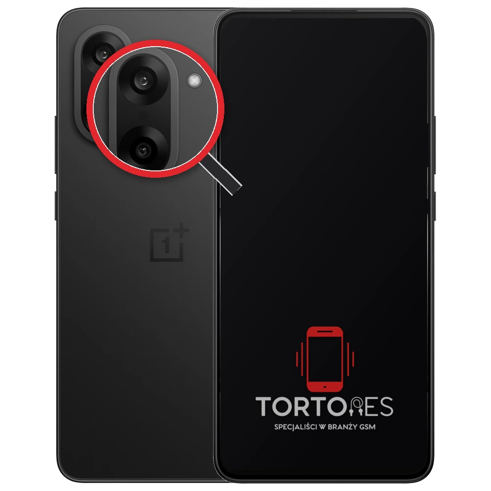 OnePlus Nord CE5 z lupą na tylnych aparatach - wymiana tylnej kamery