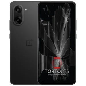 OnePlus Nord CE5 z ilustracją pękniętego wyświetlacza - wymiana zbitego wyświetlacza