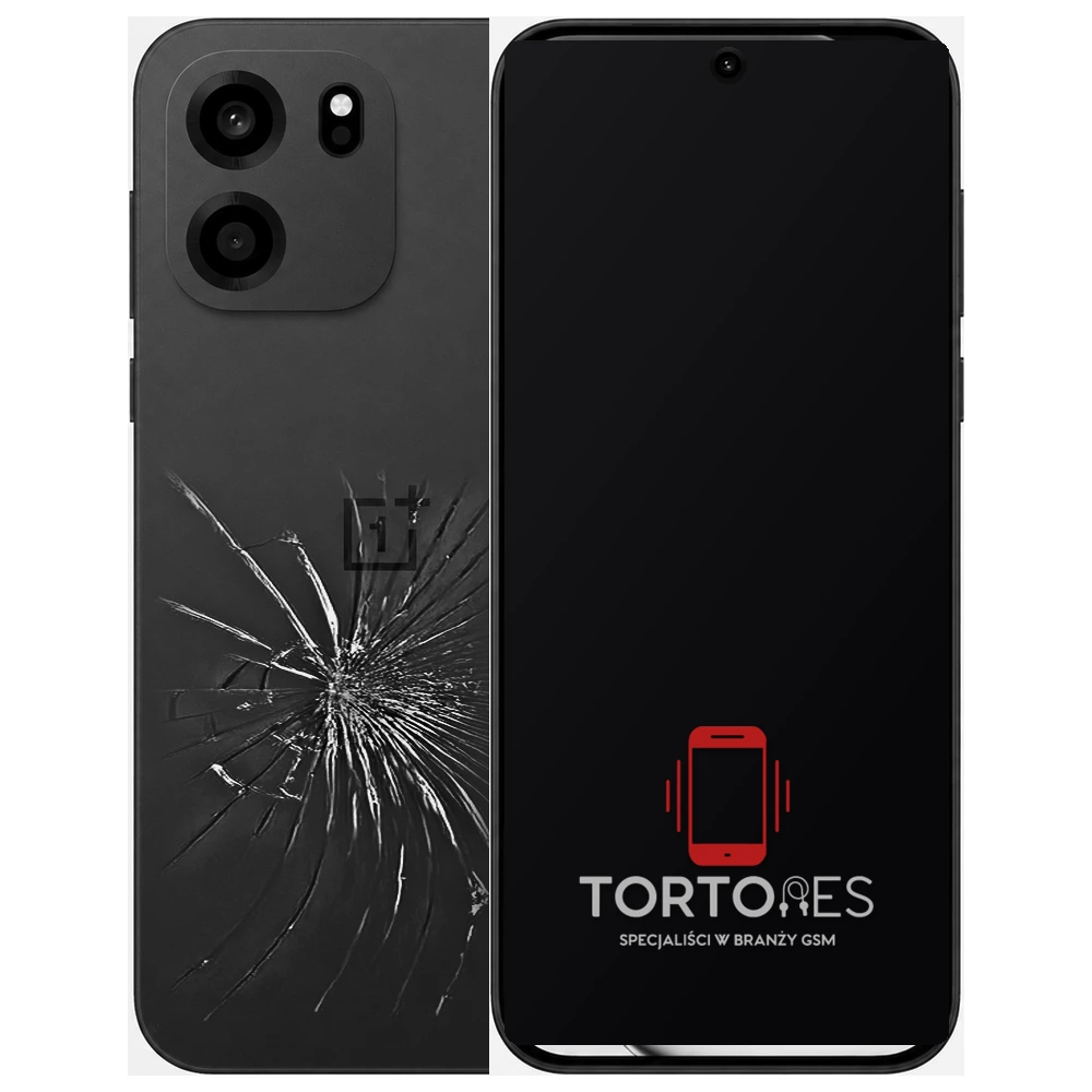 OnePlus Nord CE6 z ilustracją pękniętej tylnej klapki - wymiana zbitej klapki