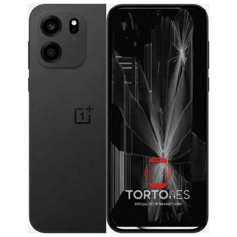OnePlus Nord CE6 z ilustracją pękniętego wyświetlacza - wymiana zbitego wyświetlacza